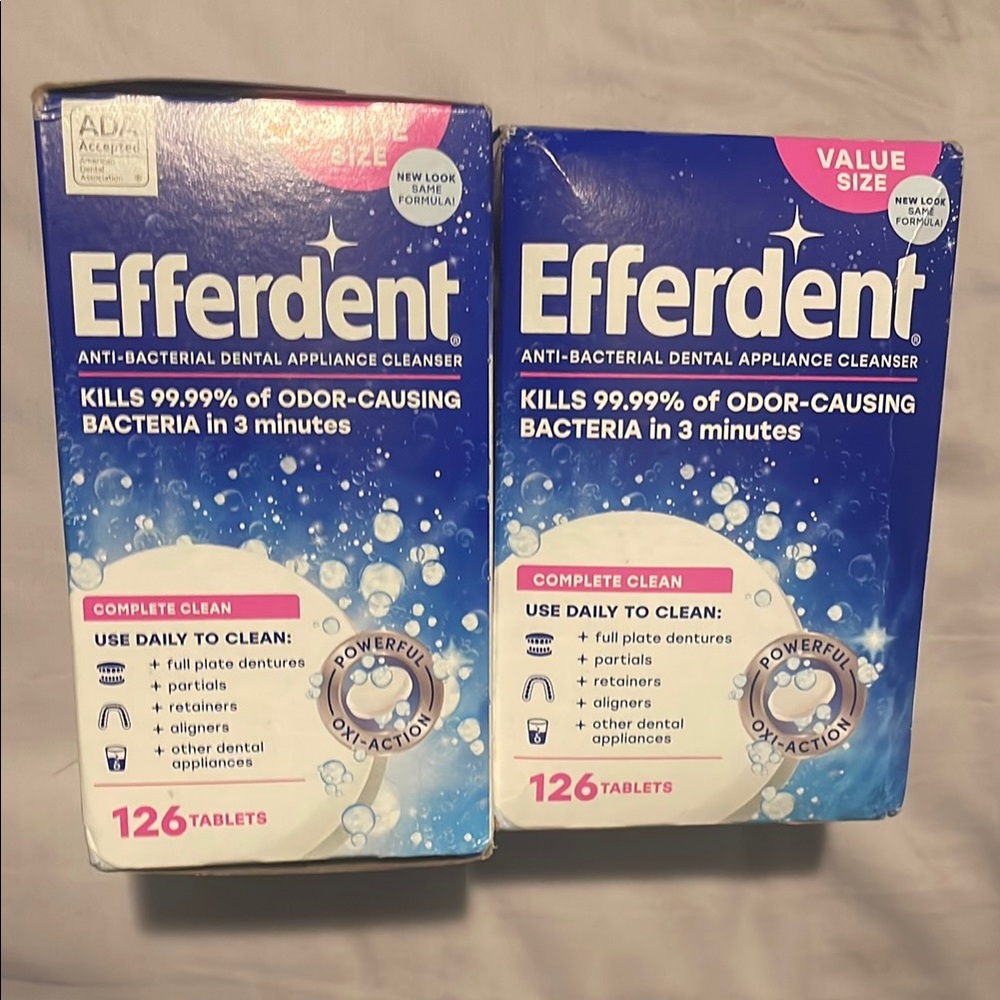 Anti-Bacterial Dental Appliance Cleanser Tablets - Blue
